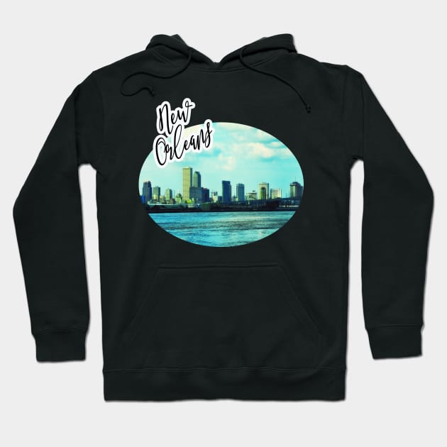 New Orleans Skyline Hoodie by RoxanneG